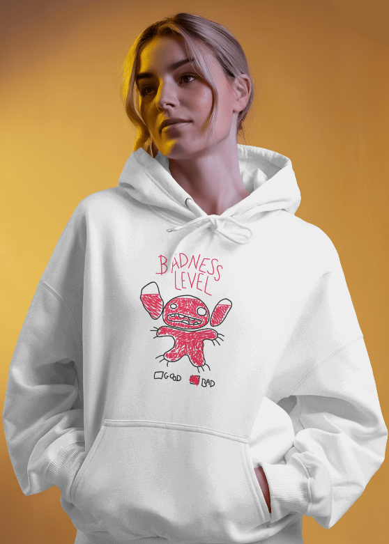 Stitch Experiment 626 Badness Level Graphic Hoodie Womens Hoodie