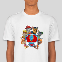 Paw Patrol Youth Birthday Personalized Age & Name Graphic Tee
