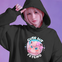Jigglypuff Cute But Psycho Graphic Womens Hoodie