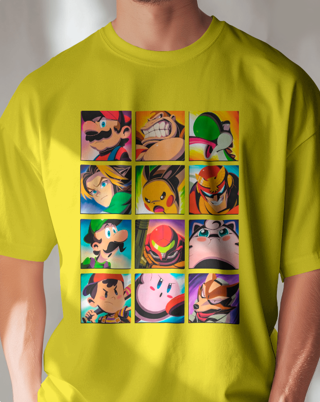Smash Bros | Original 12 Fighters Graphic N64 Unisex Tee