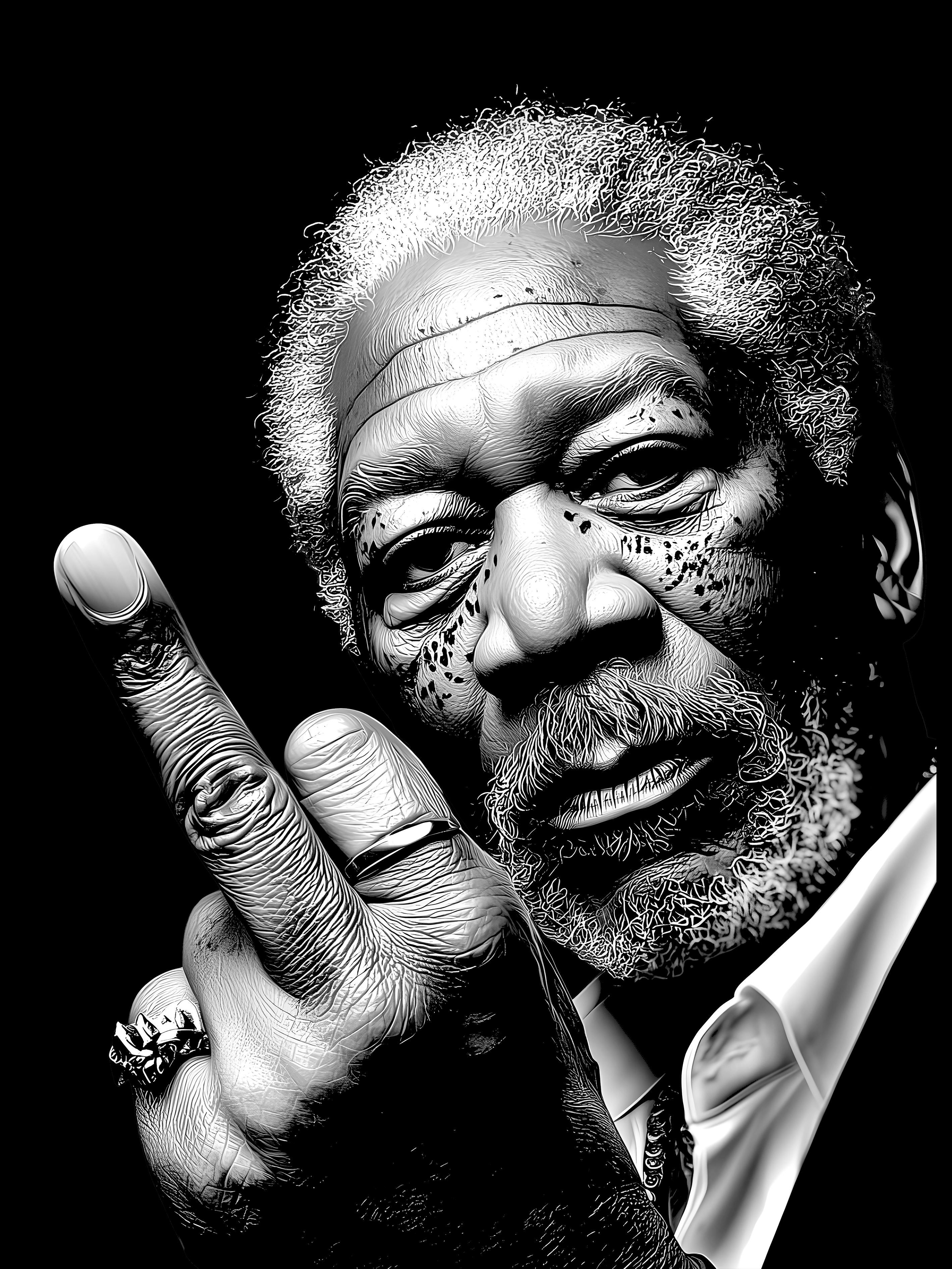 Morgan Freeman: The Flipping Legend Graphic Tee Unisex Shirt