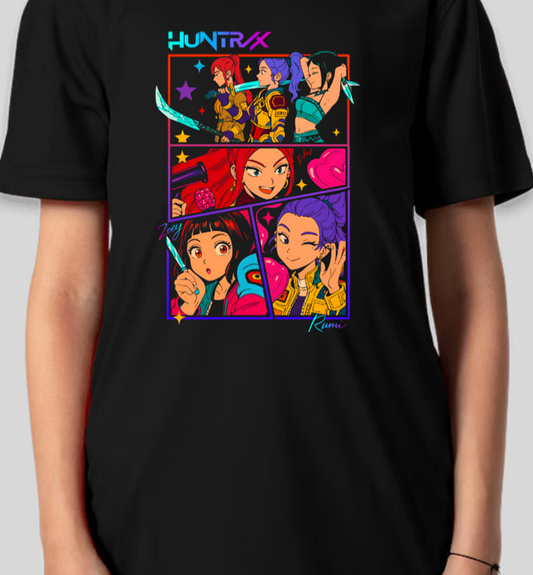 K-Pop Demon Hunter HUNTR/X Graphic Tee Youth Girls