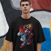 Sonic & Shadow Speed Graphic Tee Unisex Shirt