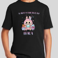 LaBuBu Youth Personalized Name Birthday Shirt