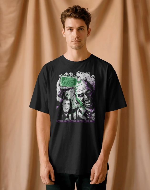 Beetlejuice "Fright Club" Spoof Graphic Tee Unisex Shirt