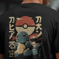 Squirtle Pokemon Rising Sun Graphic Tee Unisex