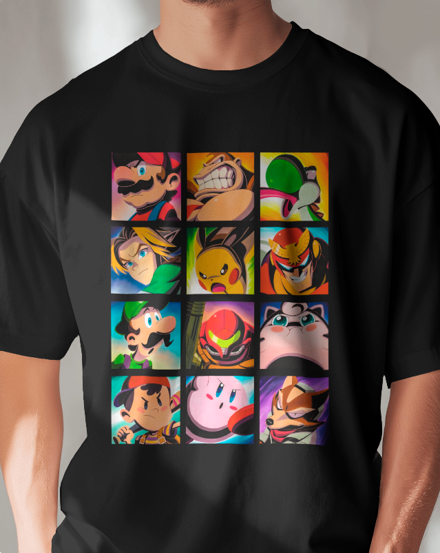 Smash Bros | Original 12 Fighters Graphic N64 Unisex Tee