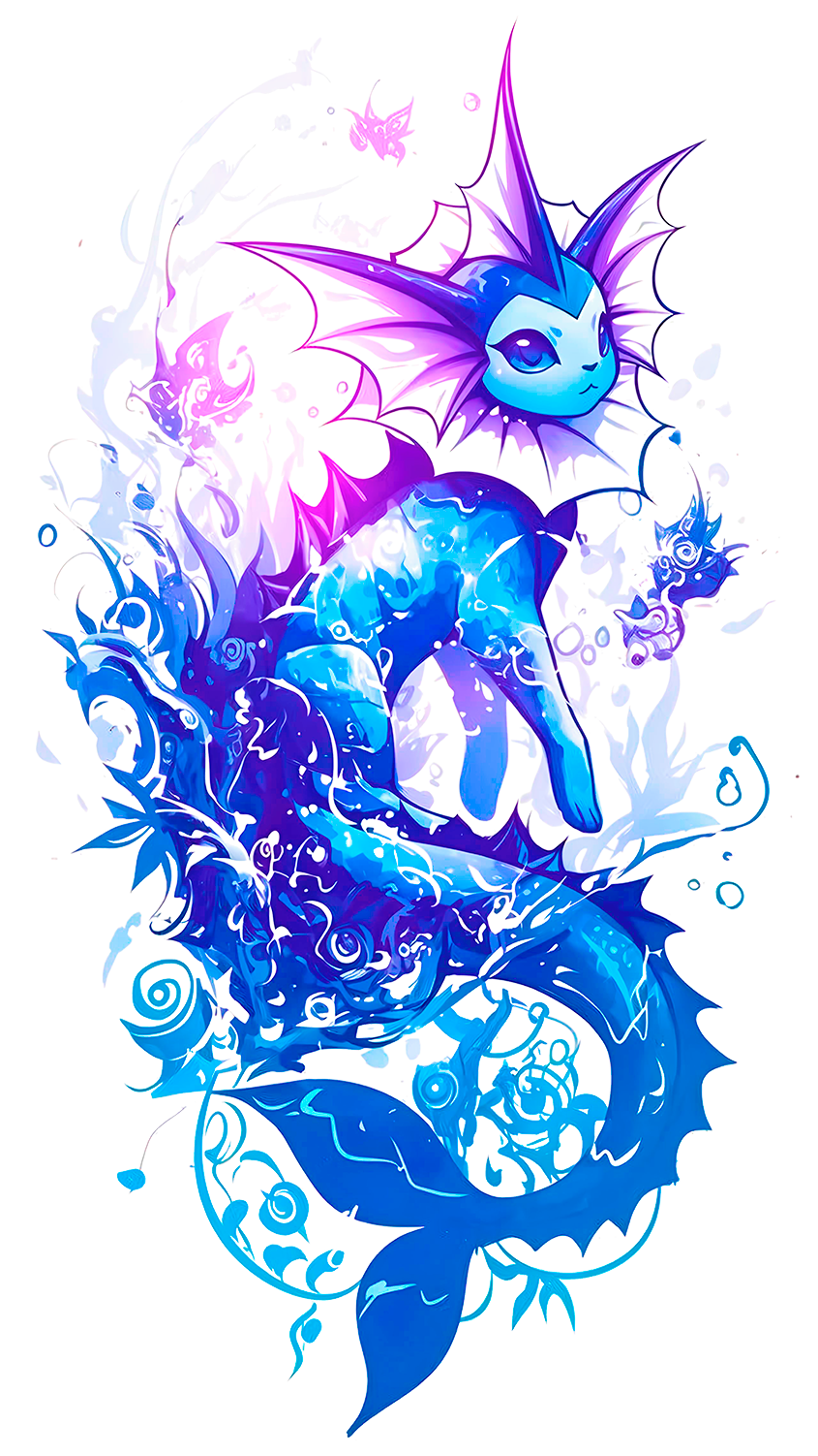 Vaporeon Graphic Pokemon Tee Unisex Shirt