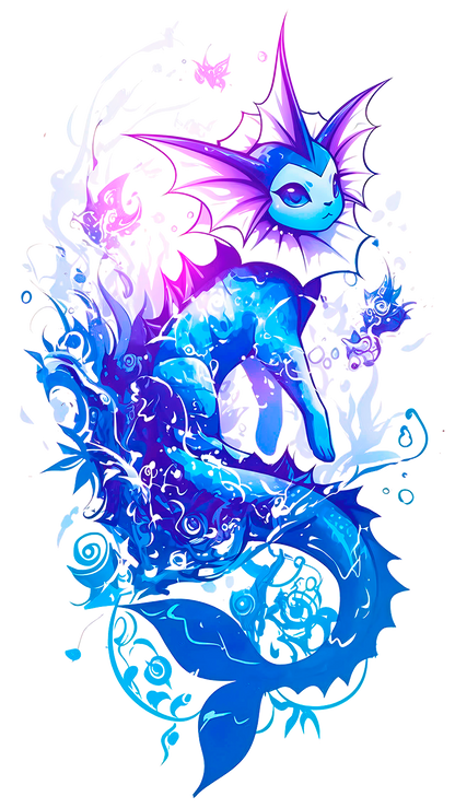 Vaporeon Graphic Pokemon Tee Unisex Shirt