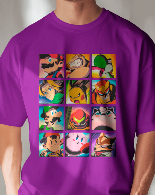 Smash Bros | Original 12 Fighters Graphic N64 Unisex Tee