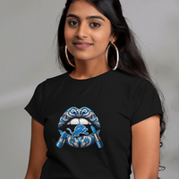 Detroit Lions Vintage Lips Womens NFL Tee