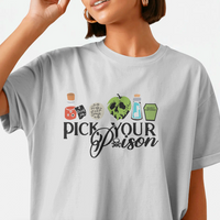 Pick Your Poison Villains Graphic Tee Unisex Halloween