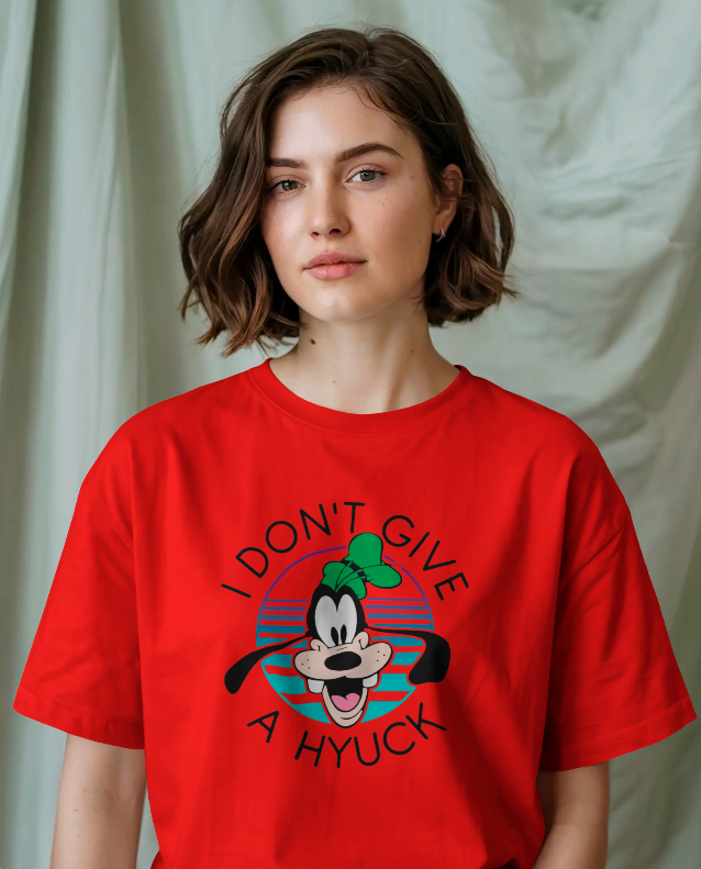 Goofy's Vibe: "I Don't Give a Hyuck" Graphic T-Shirt Unisex Tee