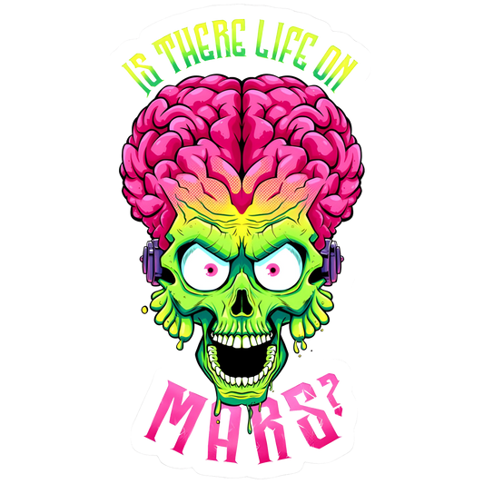 Mars Attacks "If There Life On Mars?" Graphic Tee Unisex