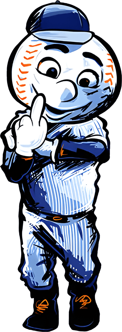 Mr Met Middle Finger Graphic Tee Unisex MLB T-Shirt