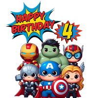 Toddler Avengers Personalized Age Birthday Shirt Unisex Tee