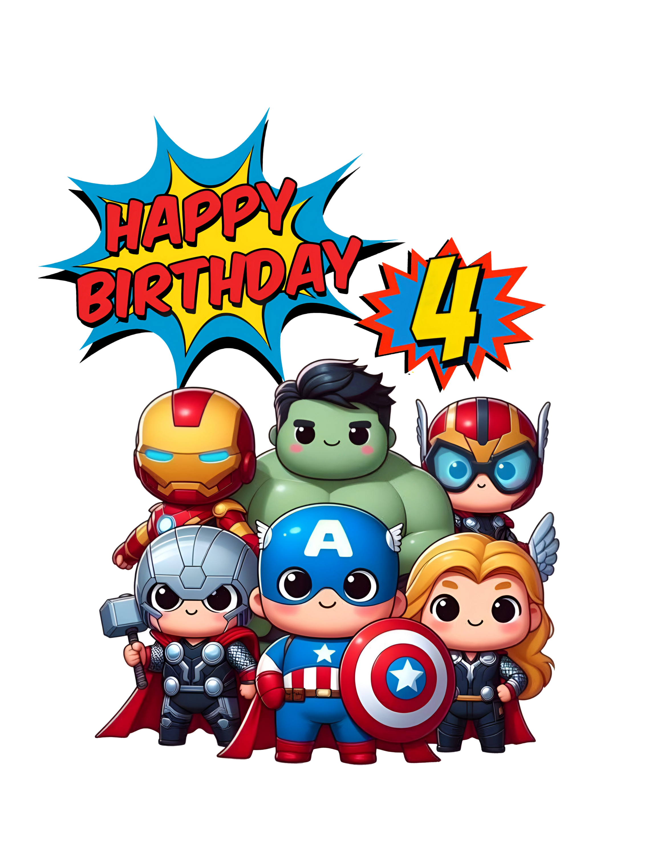Toddler Avengers Personalized Age Birthday Shirt Unisex Tee