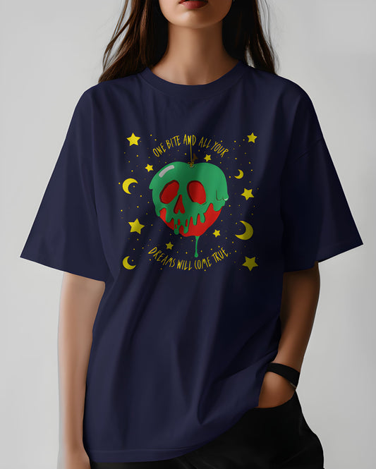 Poison Apple "One Bite & All Your Dreams Will Come True" Womens T Shirt Graphic Tee