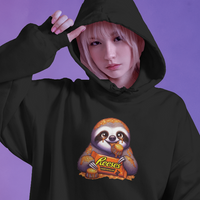 Sloth Peanut Butter Cup Candy Addict Hoodie Unisex Hooded Sweatshirt