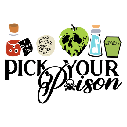 Pick Your Poison Villains Graphic Tee Unisex Halloween