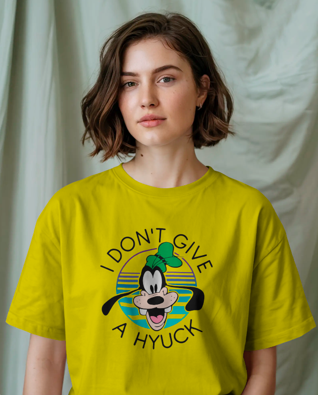 Goofy's Vibe: "I Don't Give a Hyuck" Graphic T-Shirt Unisex Tee
