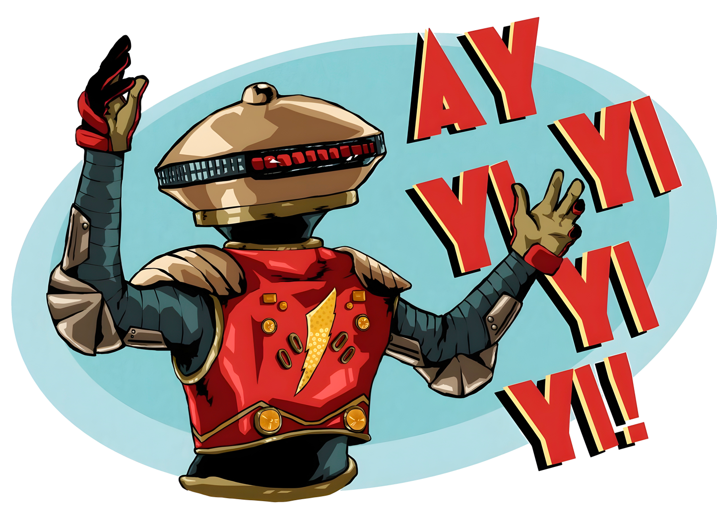 Alpha 5 "Ay Yi Yi! Power Rangers Graphic Tee Unisex