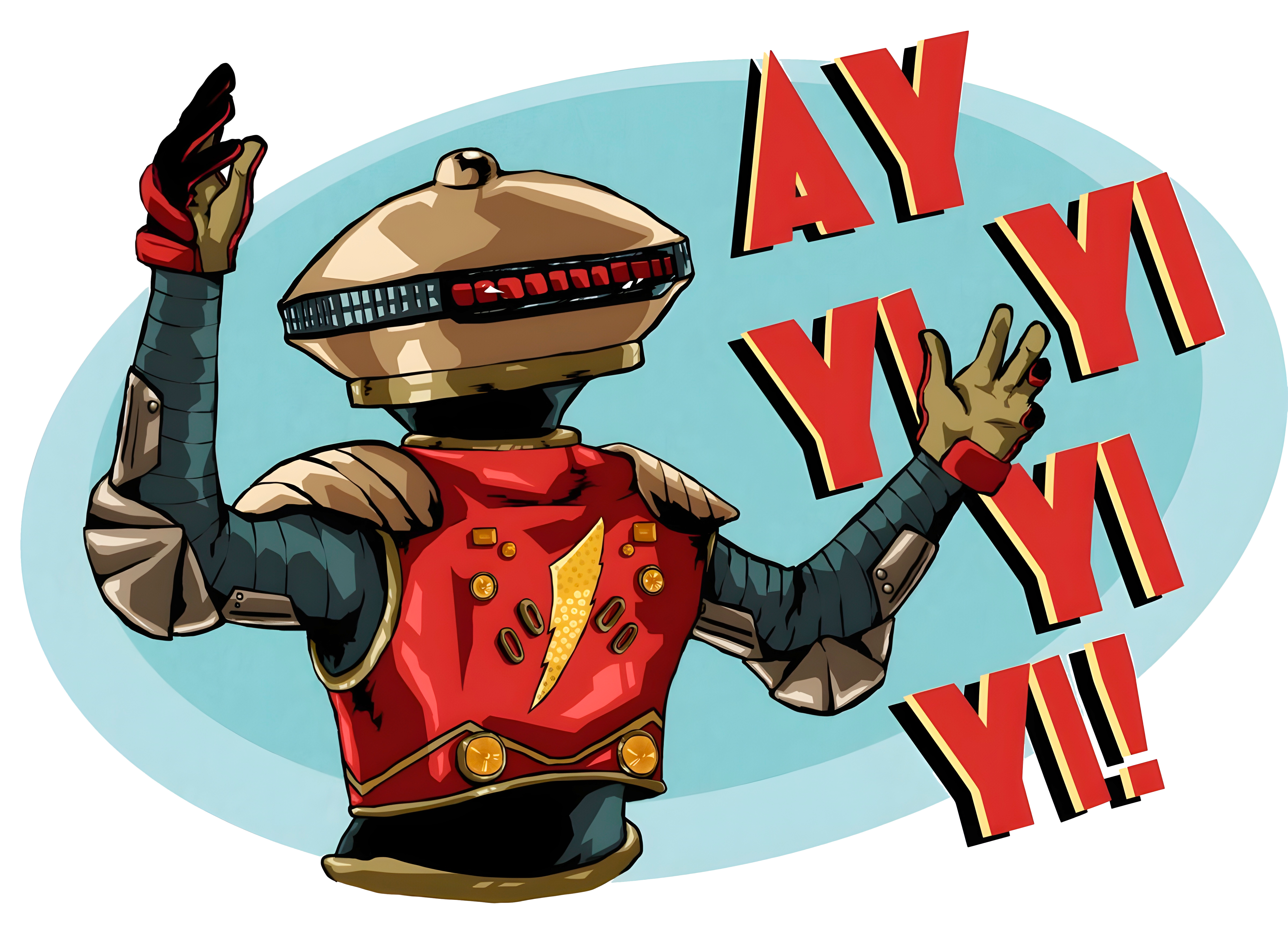 Alpha 5 "Ay Yi Yi! Power Rangers Graphic Tee Unisex