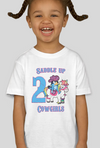 Bluey Saddle Up Cowgirls Toddler Personalized Birthday Tee Girls Shirt