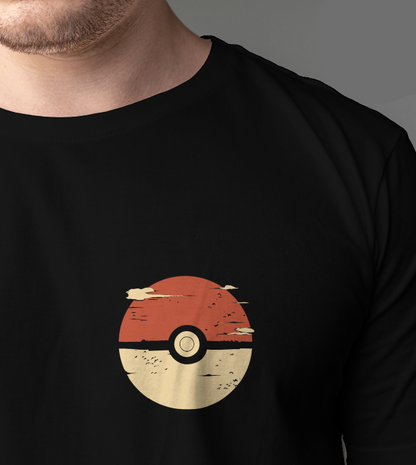 Squirtle Pokemon Rising Sun Graphic Tee Unisex