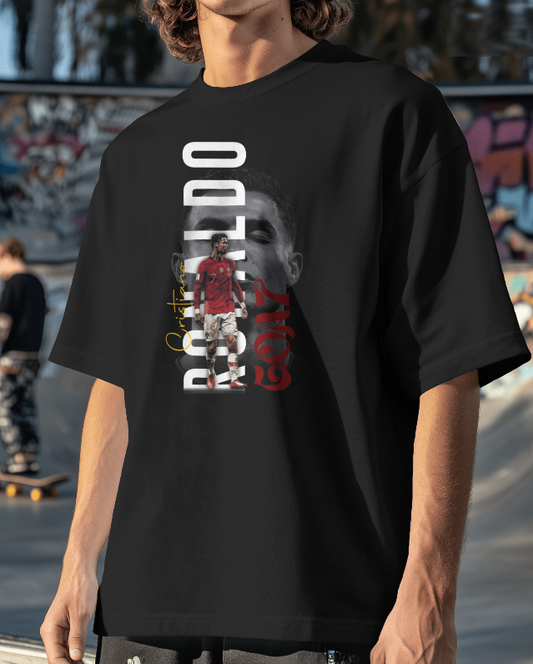 Cristiano Ronaldo The Goat Graphic Tee Mens Football