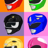 Mighty Morphin Power Ranger Helmet T Shirt