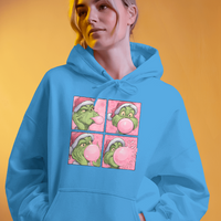 The Grinch Bubble Gum Pop Art Holiday Hoodie