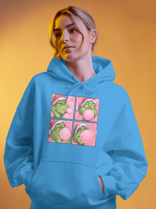 The Grinch Bubble Gum Pop Art Holiday Hoodie