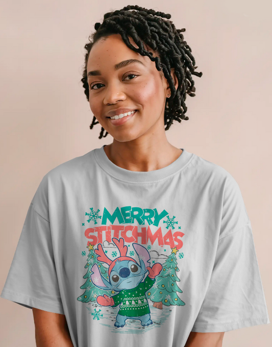 Merry Stitchmas Tee Festive Stitch Christmas T-Shirt
