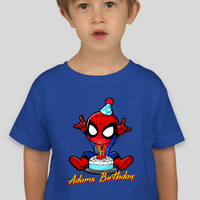 Spiderman Cake Toddler Personalized Birthday Tee Unisex Shirt