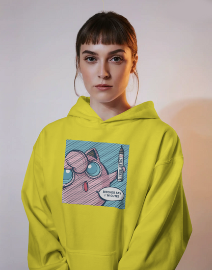 Jiggly Puff The Marker Diva Pokemon Womens Hoodie