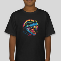 T-rex Neon Colored Youth Boys Graphic Tee