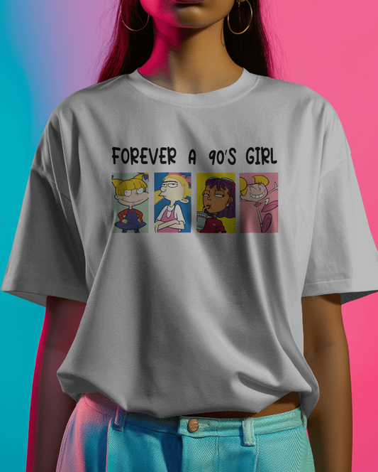 Forever a 90's Girl Nickelodeon Graphic Tee Womens T-Shirt