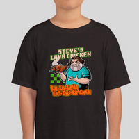 Steve's Lava Chicken Minecraft Unisex Youth Graphic Tee