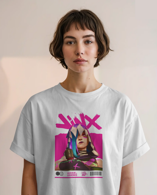 Jinx Arcane Chaos Graffiti Graphic Tee Unisex Shirt