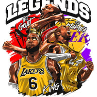Jordan, Kobe & Lebron The 3 Legends Graphic Tee NBA