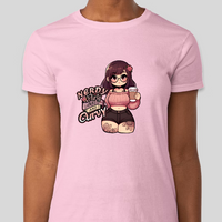 Nerdy, Flirty, Inked & Curvy Womens Fitted Graphic Tee