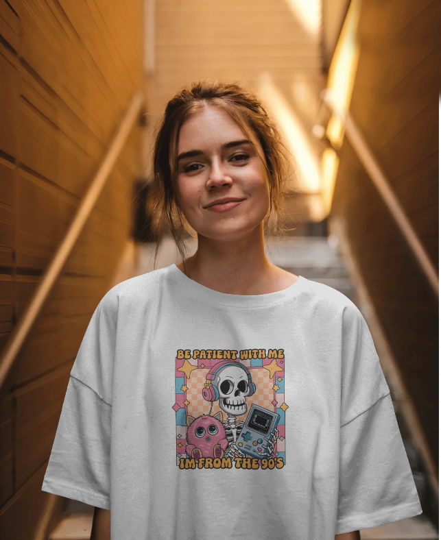 Be Patient With Me, I'm from The 90's Graphic Tee Womens Shirt