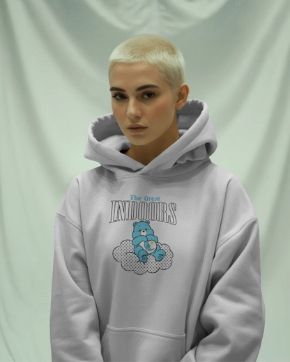 Bedtime Bear Care Bears "The Great Indoors" Graphic Hoodie Womens Hoodie