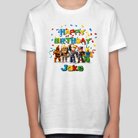 Roblox Youth Birthday Personalized Name Graphic Tee
