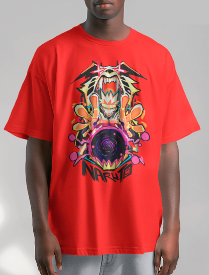 Naruto "Kurama Mode" Neon Graffiti Tee |