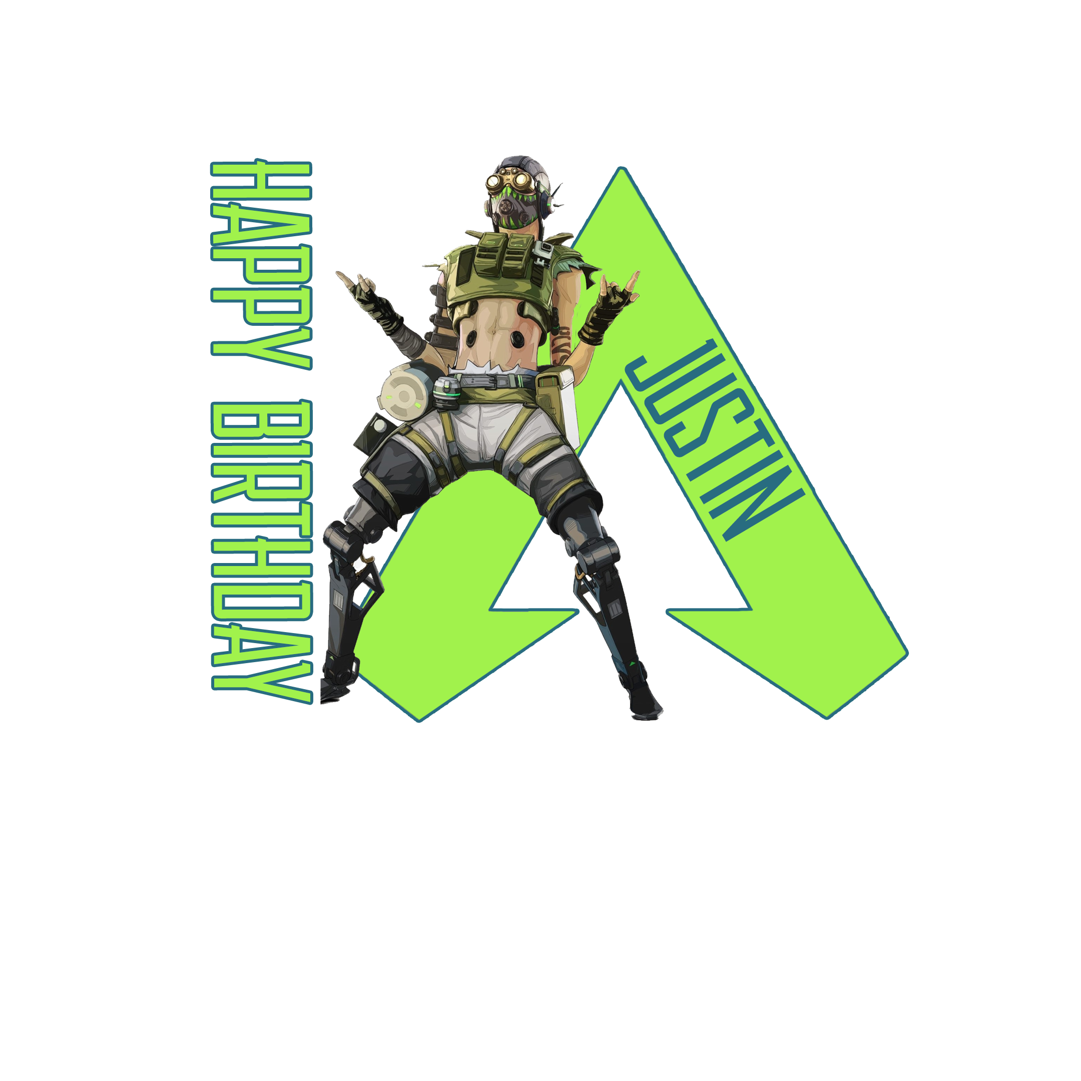 Apex Legends Octane Youth Personalized Brithday Tee