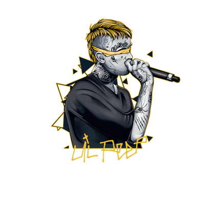 Lil Peep Golden Memorial Graphic Tee