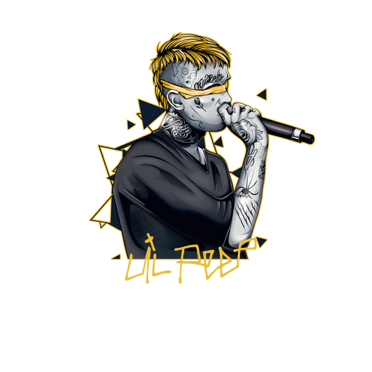 Lil Peep Golden Memorial Graphic Tee