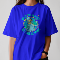 Bender Bending Rodriguez Planet Saver Futurama Graphic Tee